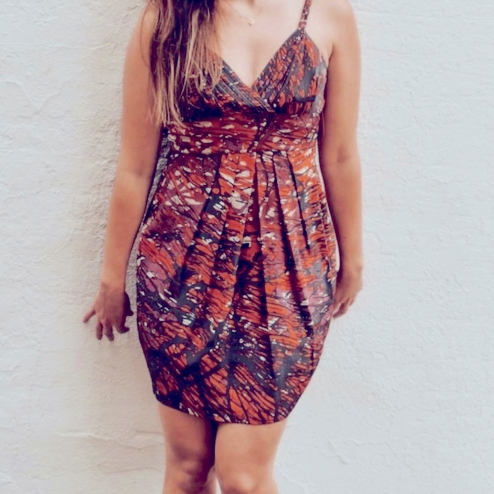 BCBGMAXAZRIA Multi colored Cocktail Dress
